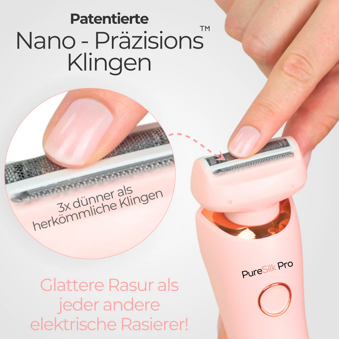 PureSilk™ PRO 2025 - Wasserdichter Rasierer für seidig glatte Haut