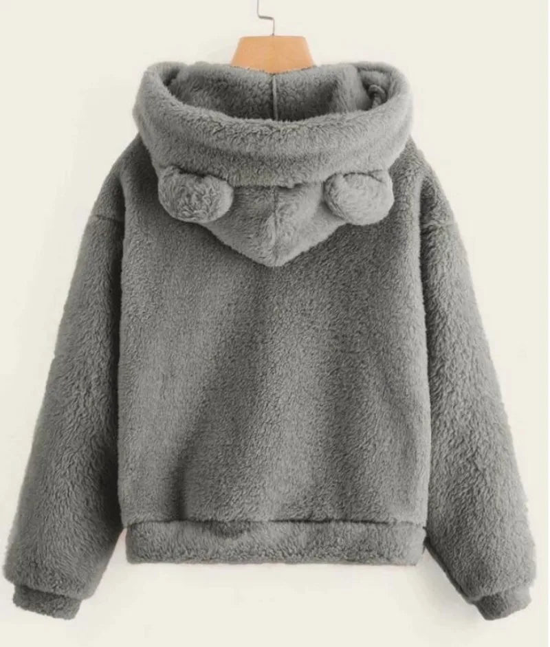 Flauschiger Plüsch TED-HOODIE
