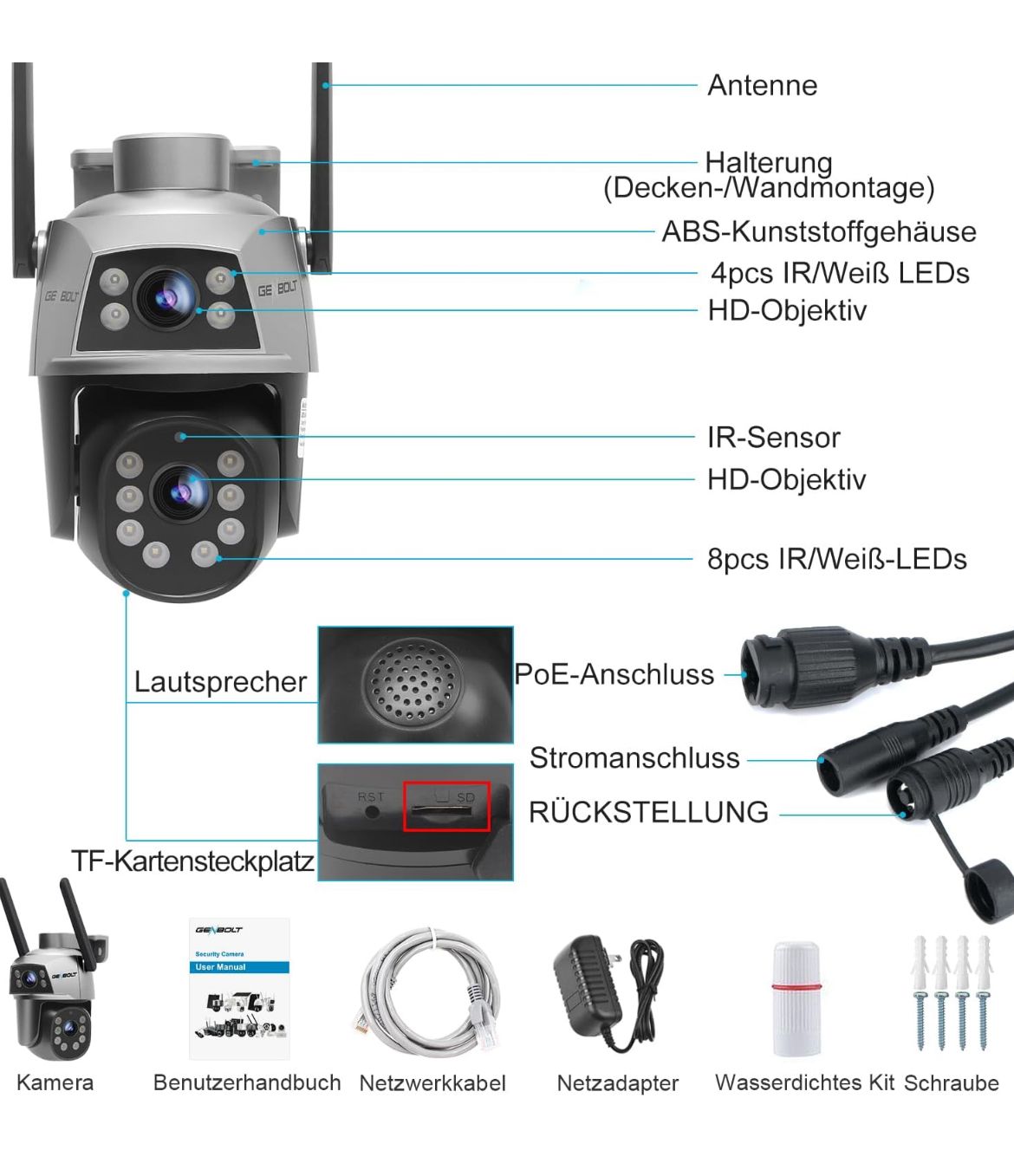 NachtEule PRO | Sicherheitskamera mit App-Steuerung |
