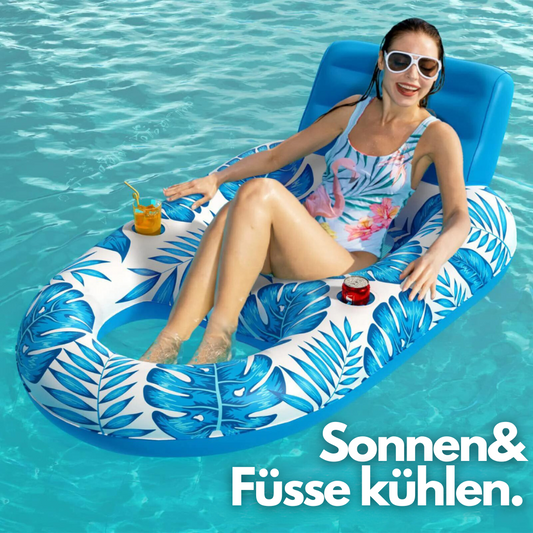 Aufblasbarer Wasser-Liegestuhl - Entspannung und Spass im Pool!