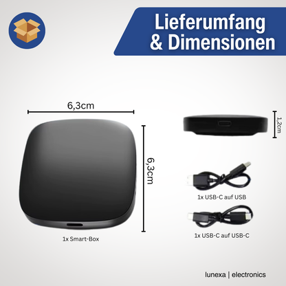 Auto-SmartBox – CarPlay / Android Auto + YouTube, Netflix & mehr