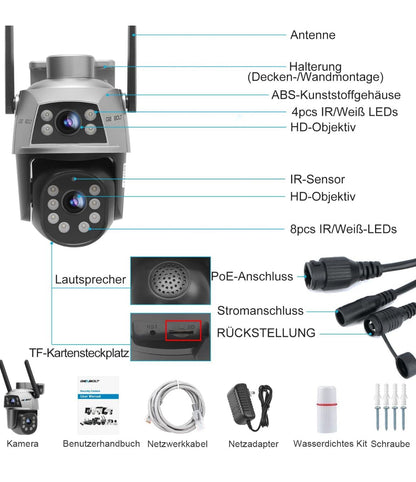 NachtEule PRO | Sicherheitskamera mit App-Steuerung |