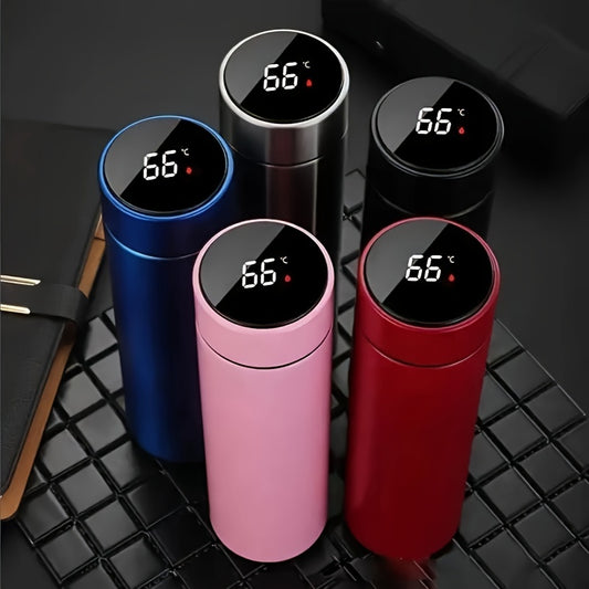 Edelstahl Thermo-flasche mit LED Temperaturmesser