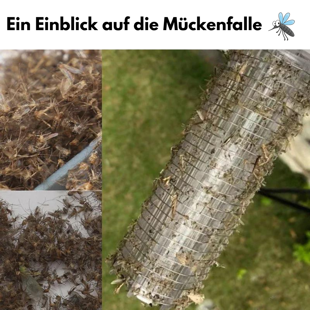 2 in 1 Solar-Mückenfalle - (wasserdicht, LED, für Garten)